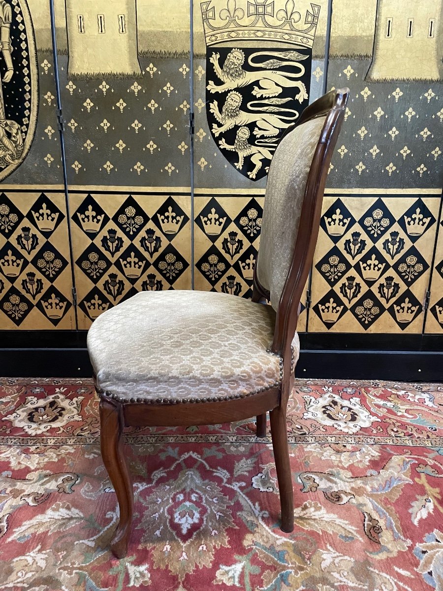 Suite De 4 Chaises Louis Philippe Acajou -photo-2