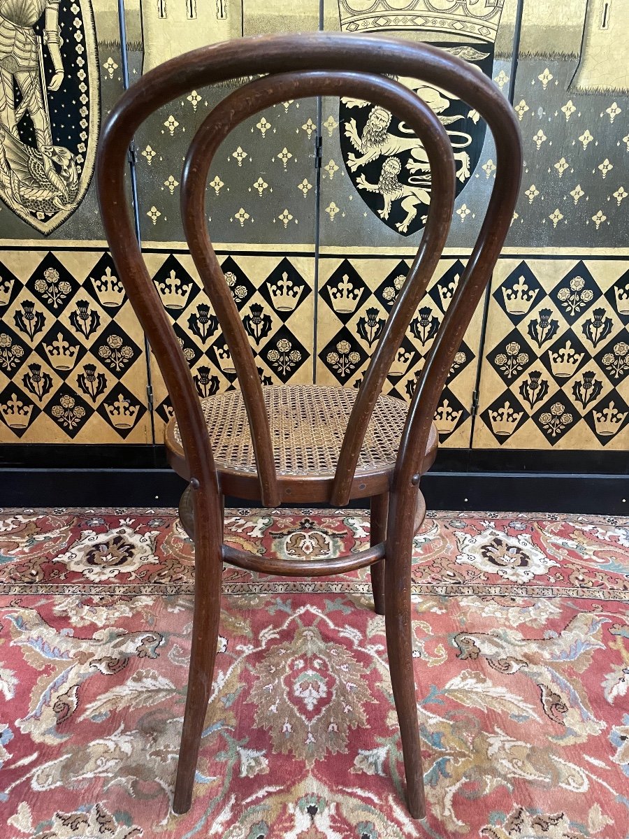 Suite De 6 Chaises De Bistrot Kohn Pas Thonet N18 -photo-5