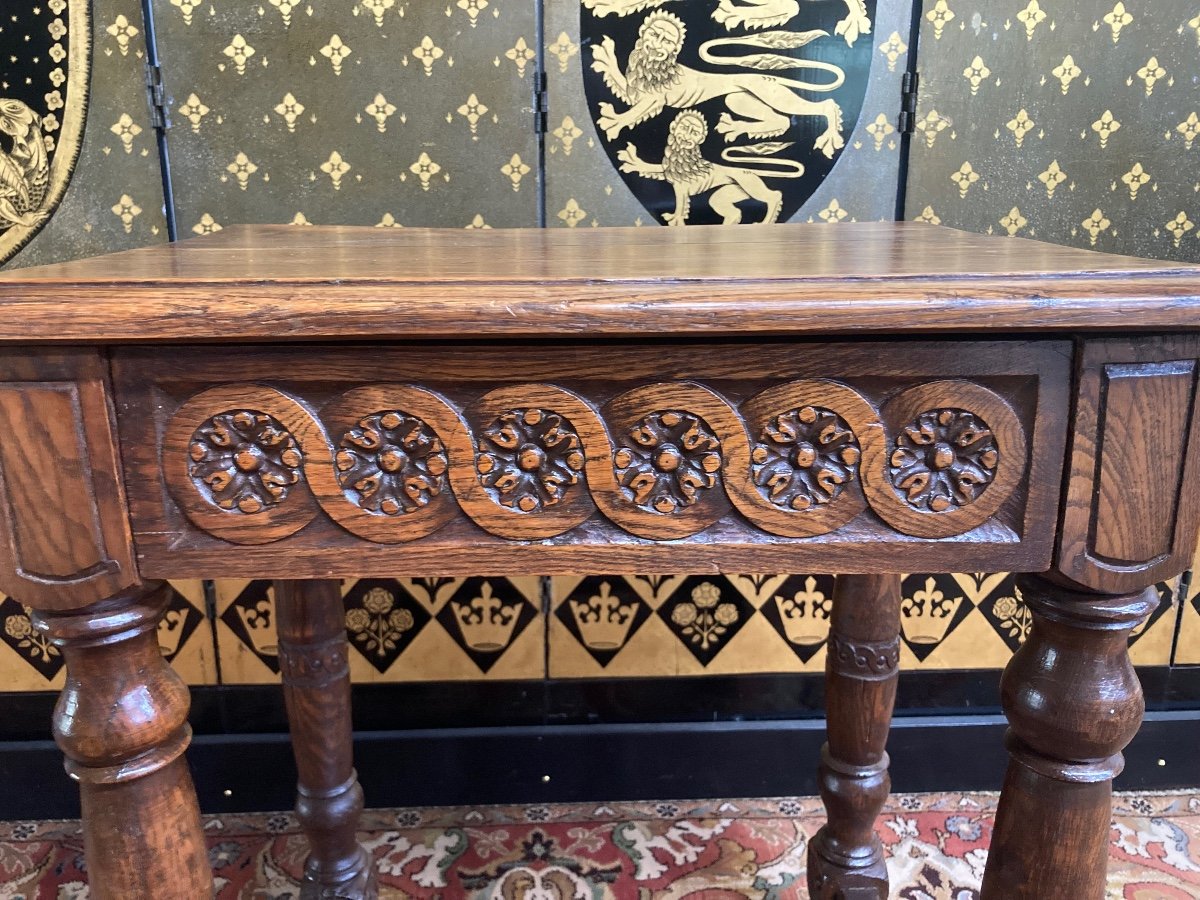 Console In Solid Oak-photo-2