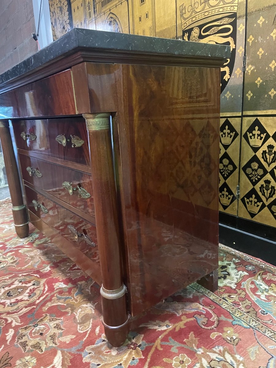 Empore Style Chest Of Drawers In Mahogany-photo-2