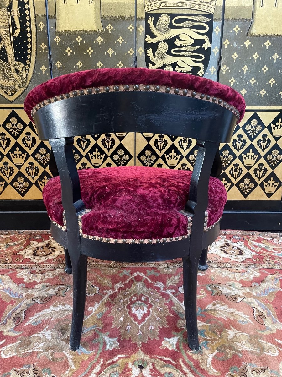 Fauteuil De Bureau époque Napoléon III-photo-1
