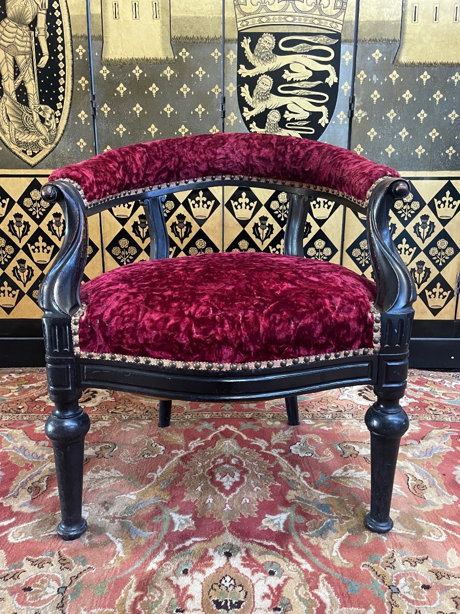 Napoleon III Period Office Armchair
