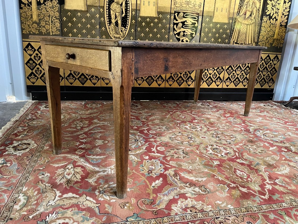 Table De Ferme En Chêne Massif 