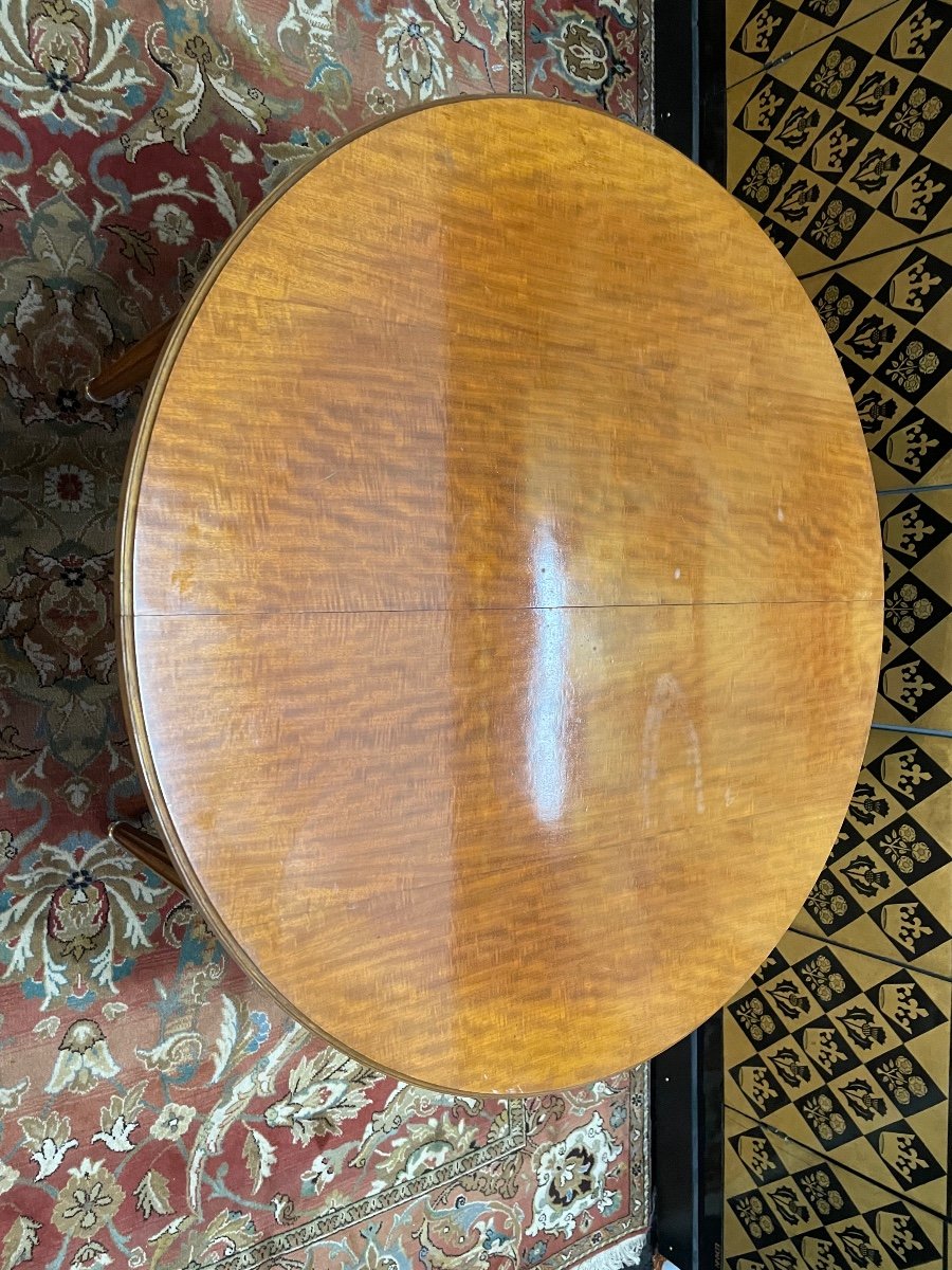 Table à Manger Ronde De Style Louis XVI -photo-4