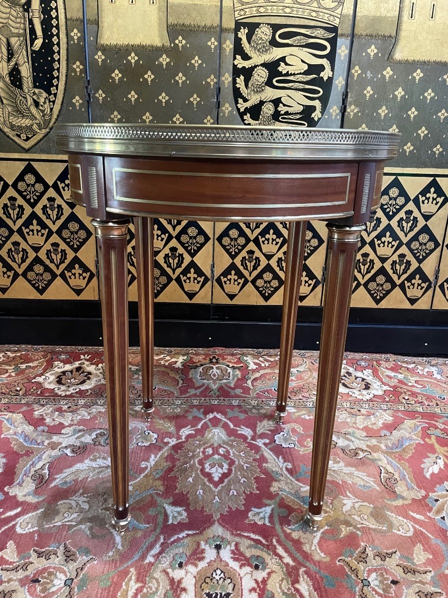 Guéridon - Table Bouillotte De Style Louis XVI