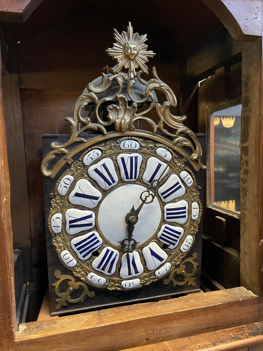 Horloge De Parquet époque Louis XIV-photo-3