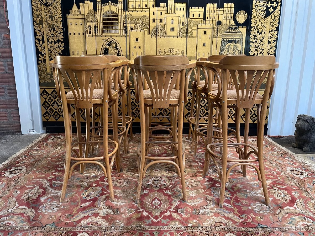 Suite De 9 Tabourets De Bar -photo-3