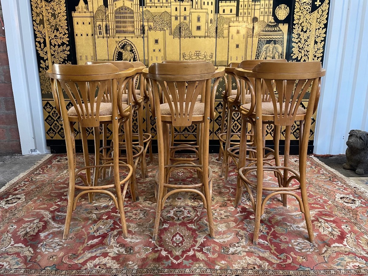 Suite De 9 Tabourets De Bar -photo-4