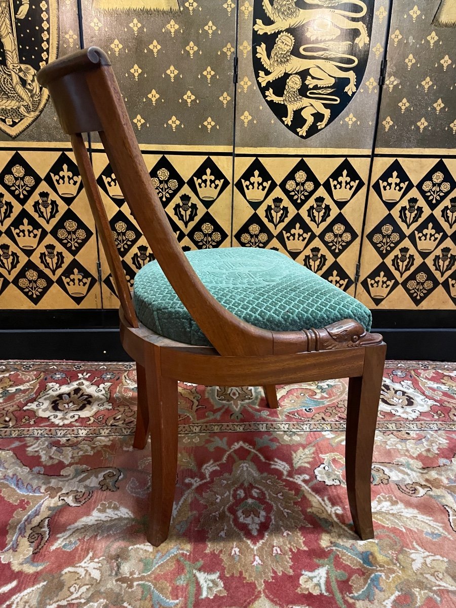 Suite De 8 Chaises Gondoles Empire-photo-5