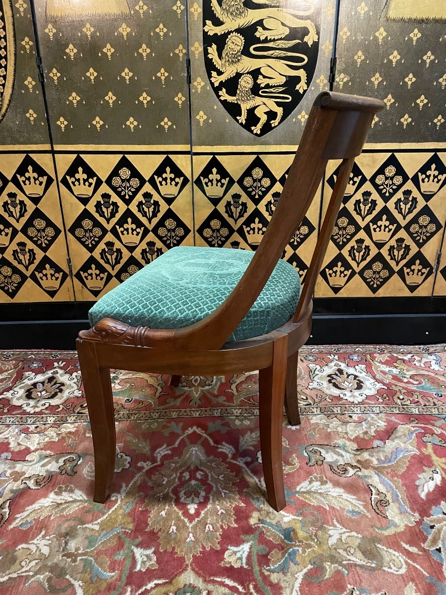 Suite De 8 Chaises Gondoles Empire-photo-8