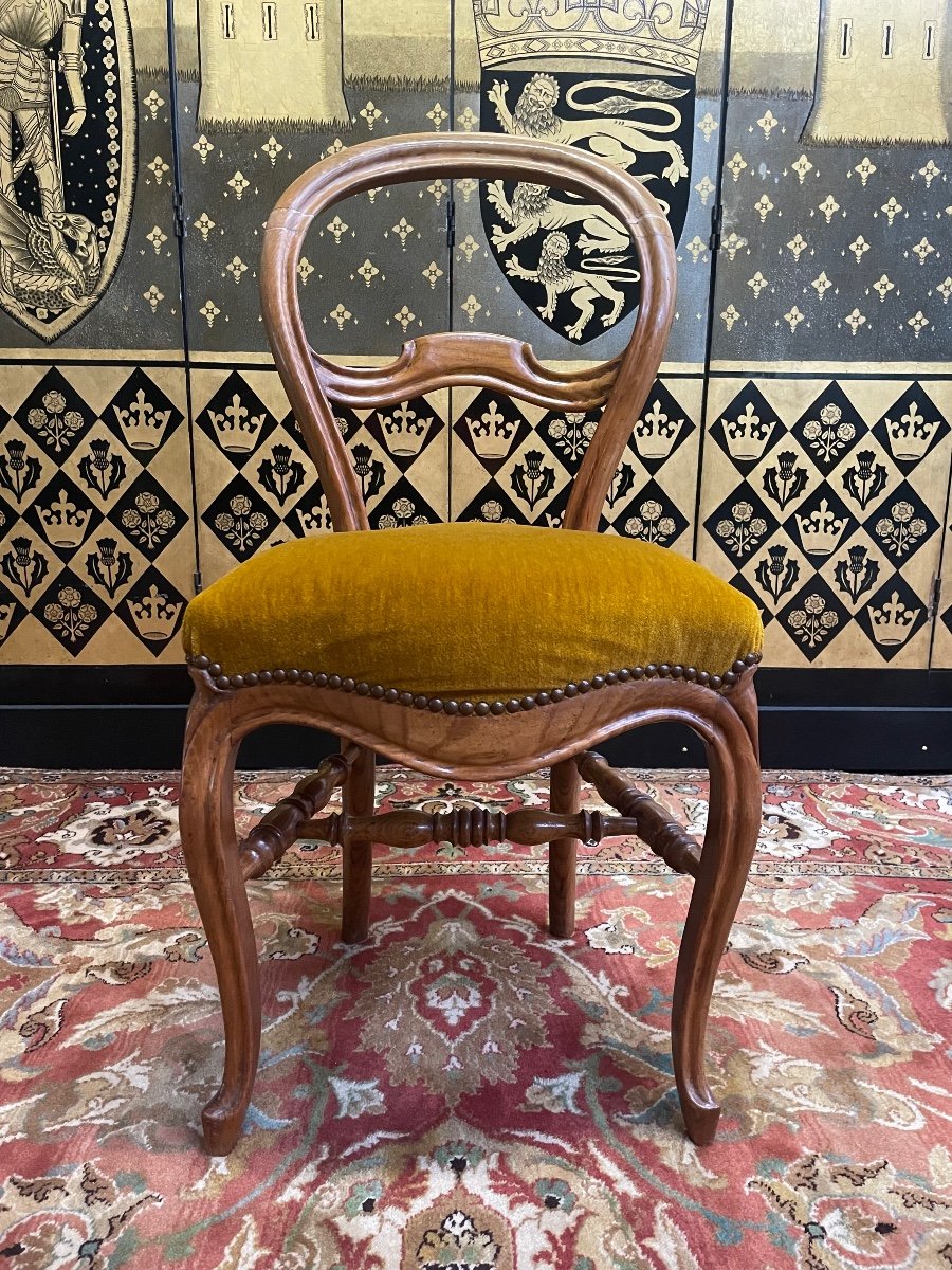 Suite Of 6 Louis Philippe Period Chairs-photo-3