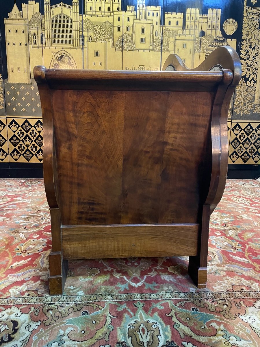 Sofa - Boat Bench Louis Philippe Period Walnut-photo-3