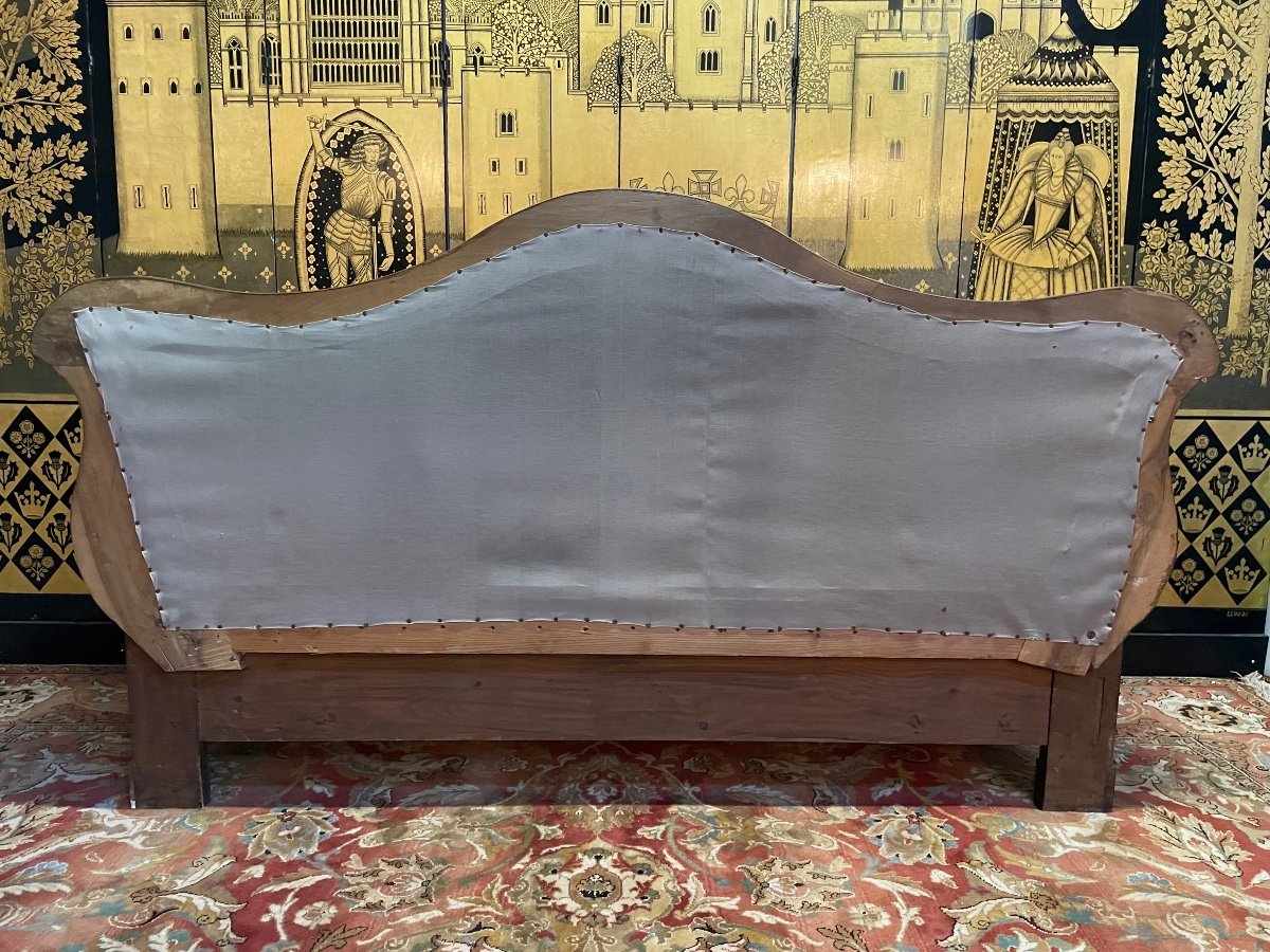 Sofa - Boat Bench Louis Philippe Period Walnut-photo-4