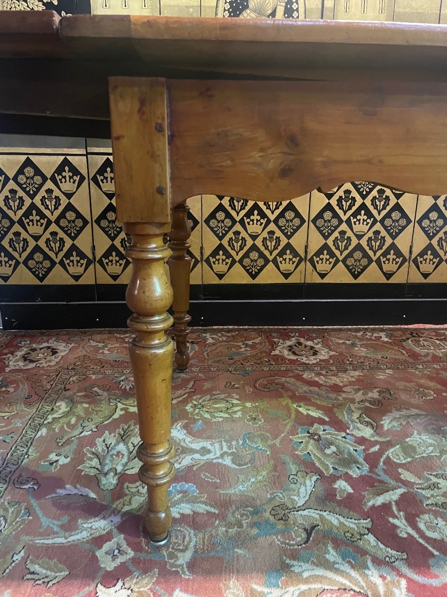 Table De Ferme Louis Philippe allonges intégrées -photo-3