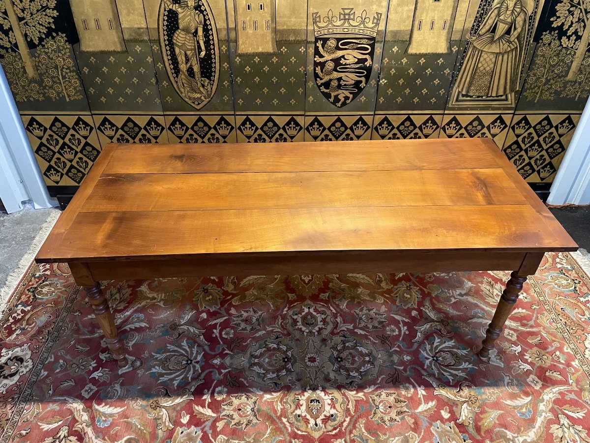Table De Ferme Louis Philippe Avec Allonges -photo-2