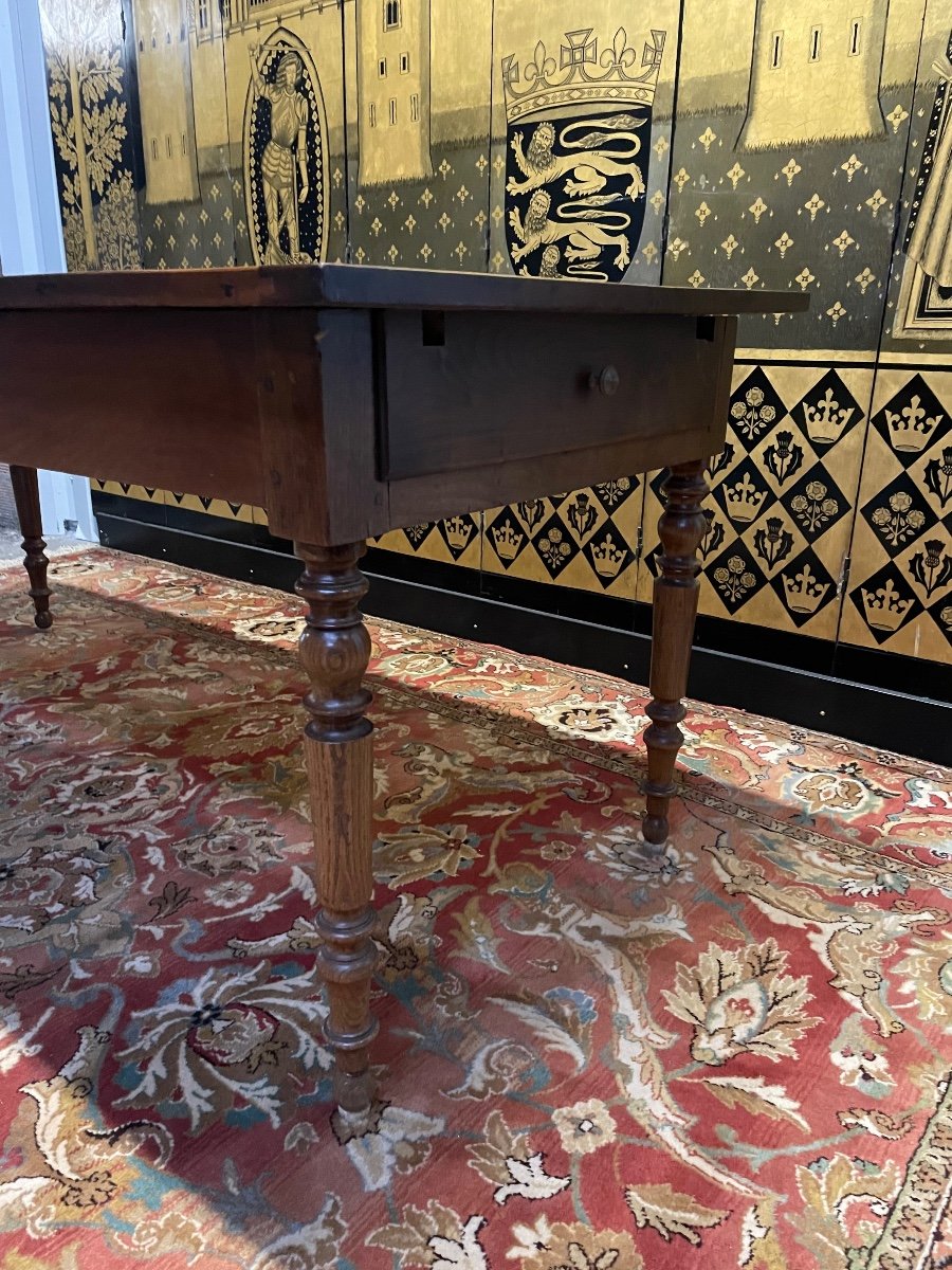 Table De Ferme Louis Philippe Avec Allonges -photo-4