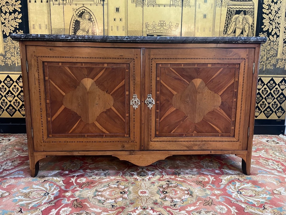 Buffet de chasse En Marqueterie époque Louis XVI