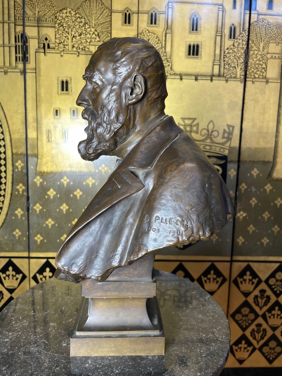 Bronze Bust “denys Puech” Barbedienne-photo-2