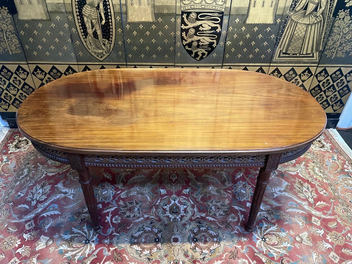 Table à Manger ovale De Style Louis XVI -photo-2