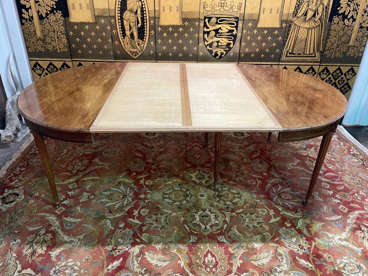 Louis XVI Style Extendable Dining Table -photo-4