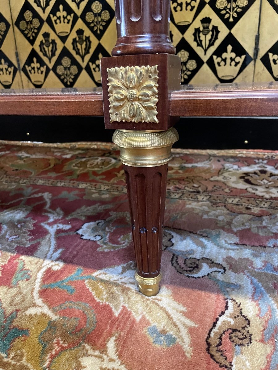 Louis XVI Style Console In Mahogany -photo-1