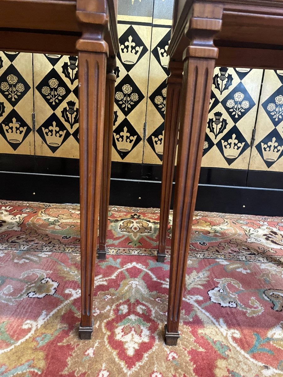 Paire De Chevets De Style Louis XVI -photo-2