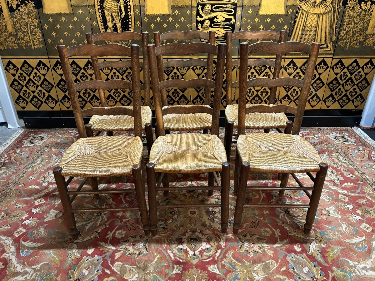 6 Straw Chairs -photo-3