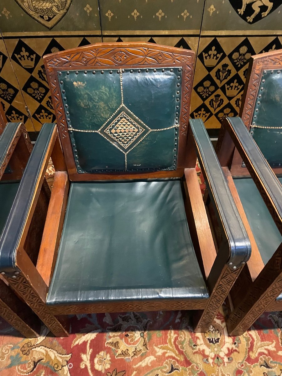 Suite Of 4 Syrian Armchairs -photo-4