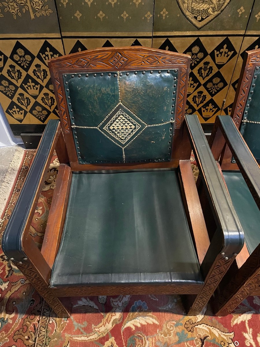 Suite Of 4 Syrian Armchairs -photo-1