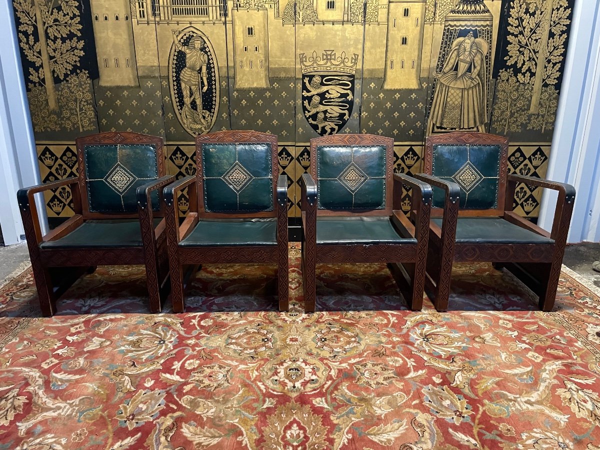 Suite De 4 Fauteuils Syriens 