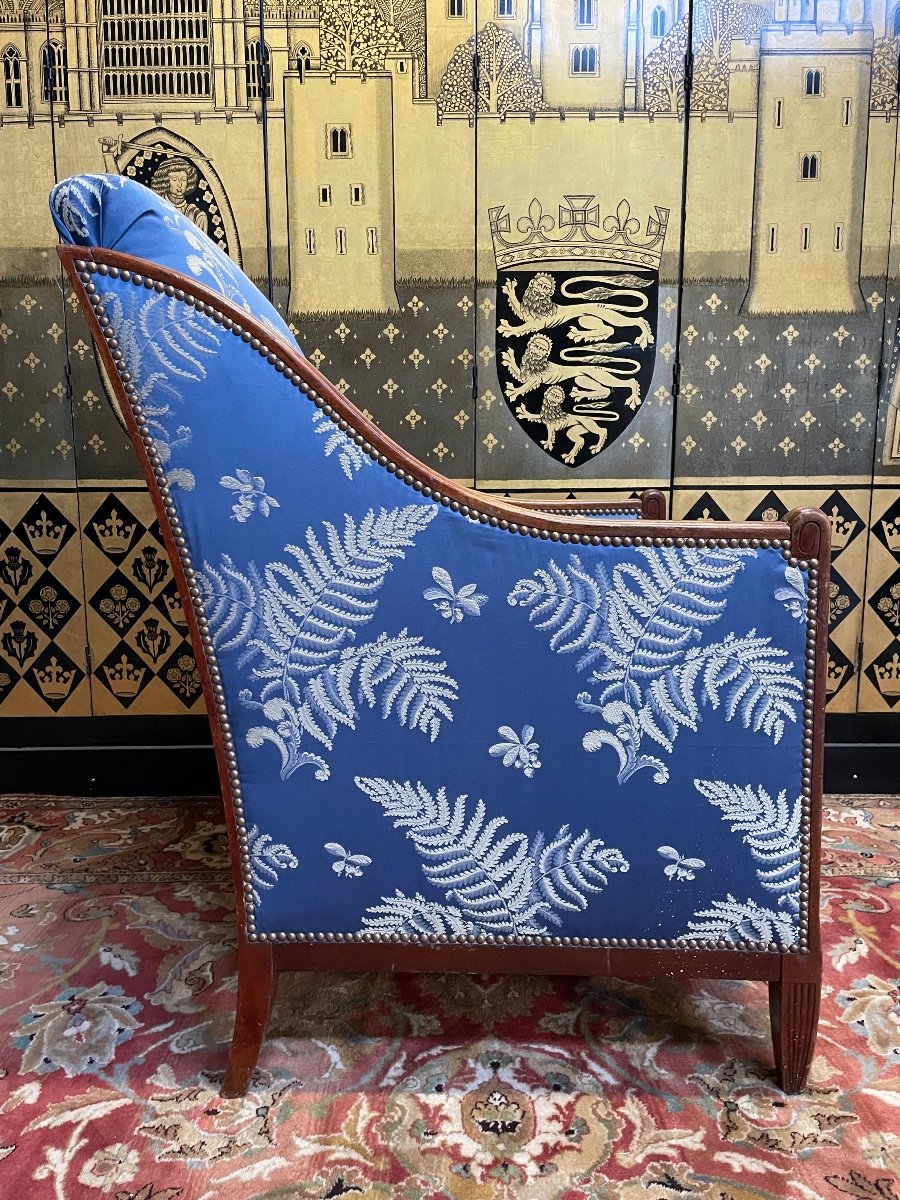 Fauteuil - Bergère époque Art Déco -photo-3