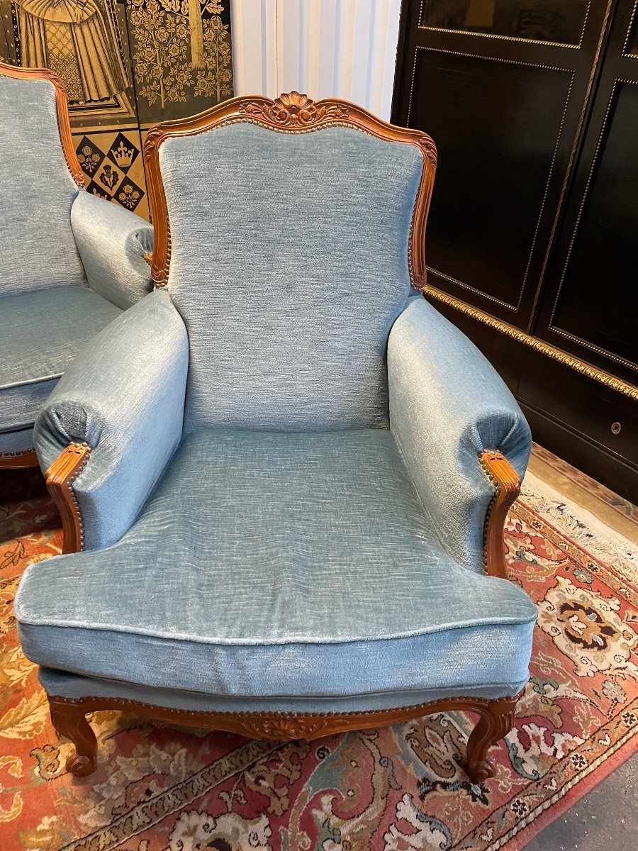 Living Room Sofa And Pair Of Louis XV Style Armchairs-photo-2