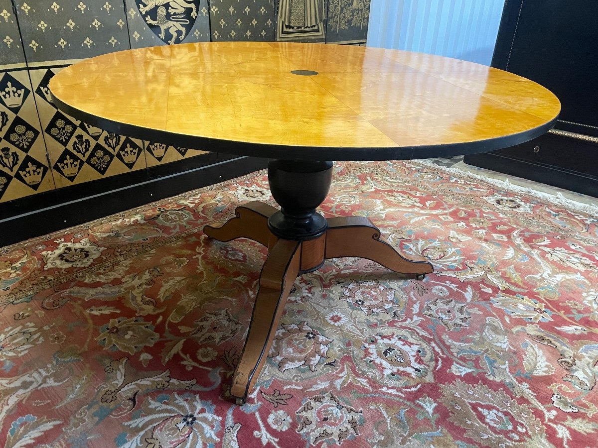 Tripod Pedestal Table - Charles X Round Dining Table -photo-4