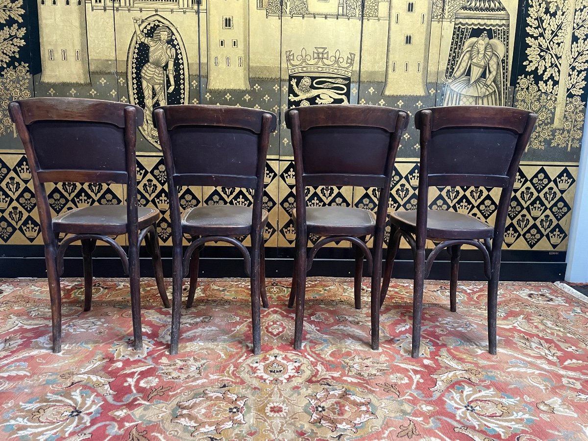 Suite De 4 Chaises De Bistrot Kohn Pas Thonet-photo-4