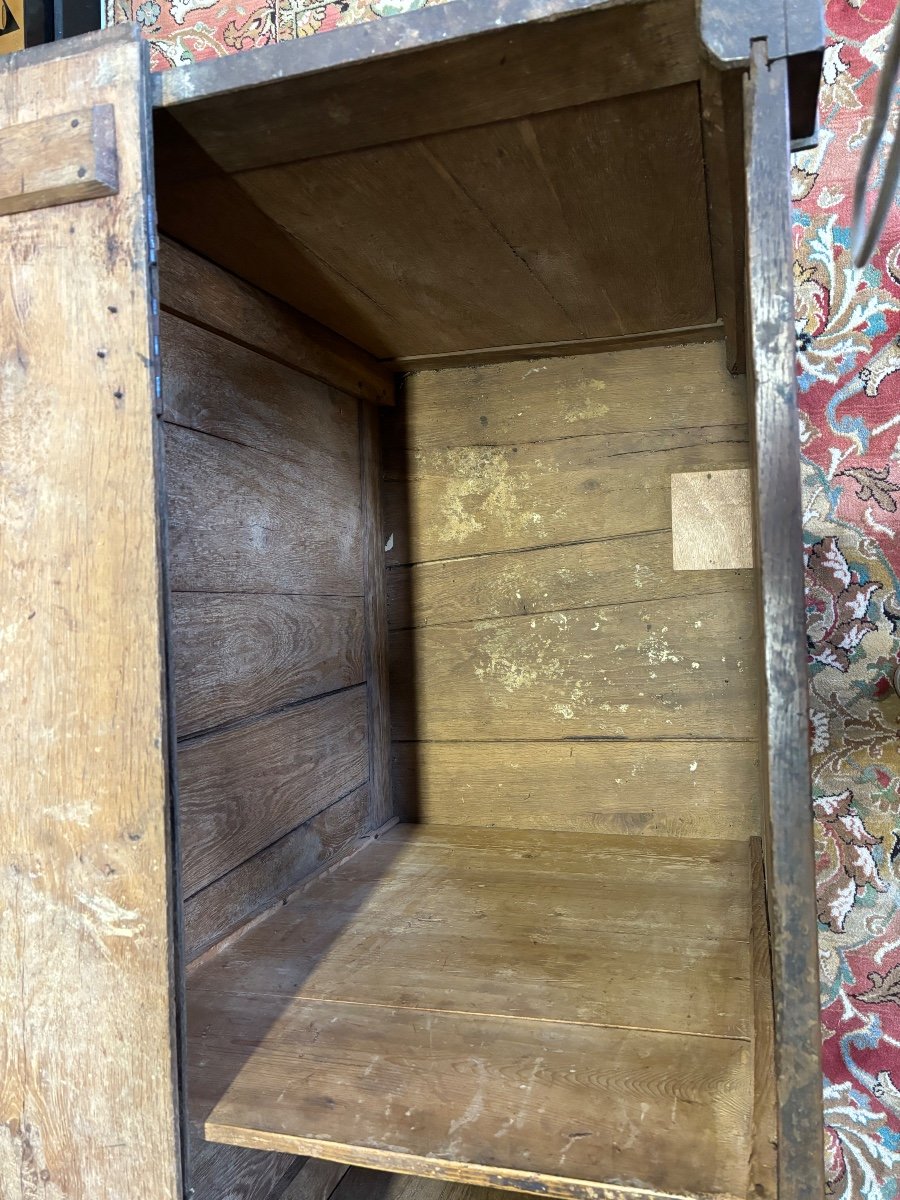 Coffre à Bois En Chêne époque Empire-photo-3