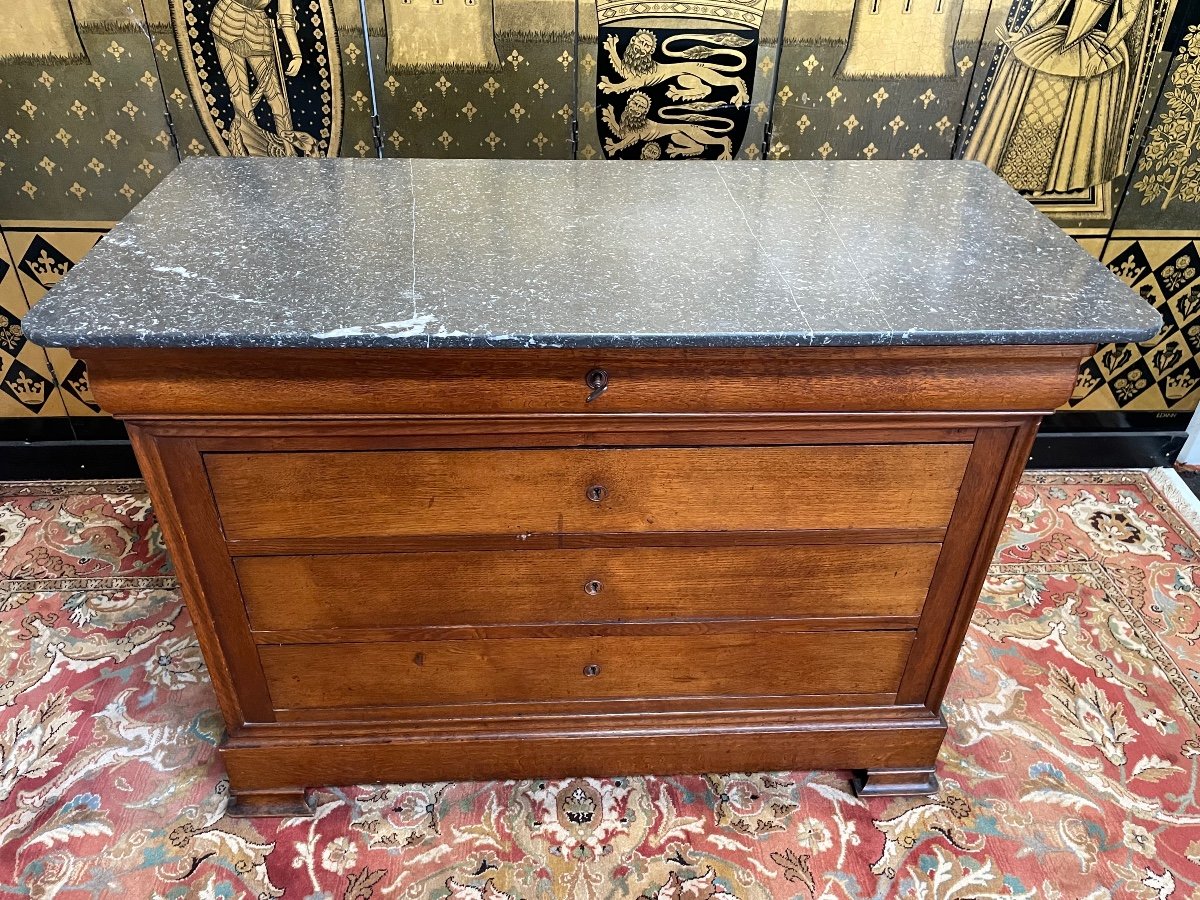 Louis Philippe Period Chest Of Drawers In Oak -photo-2