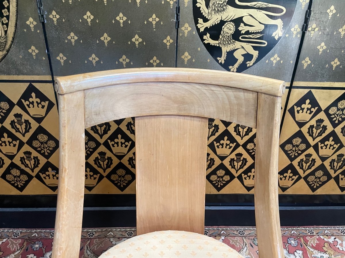 Suite Of 6 Empire Style Gondola Chairs -photo-1