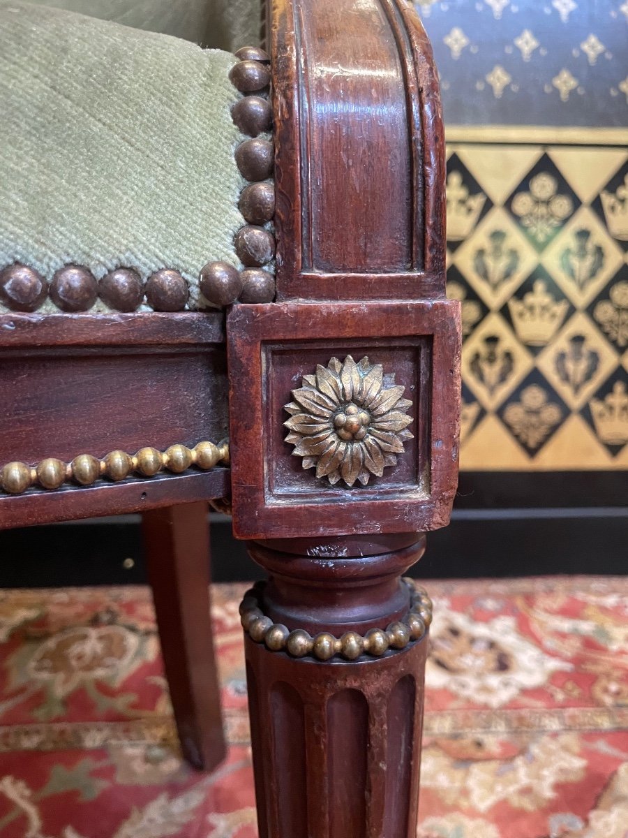Fauteuil De Bureau De Style Louis XVI-photo-2