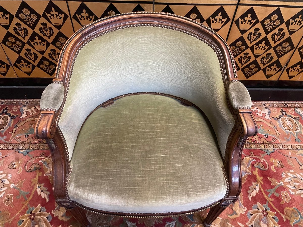 Fauteuil De Bureau De Style Louis XVI-photo-4