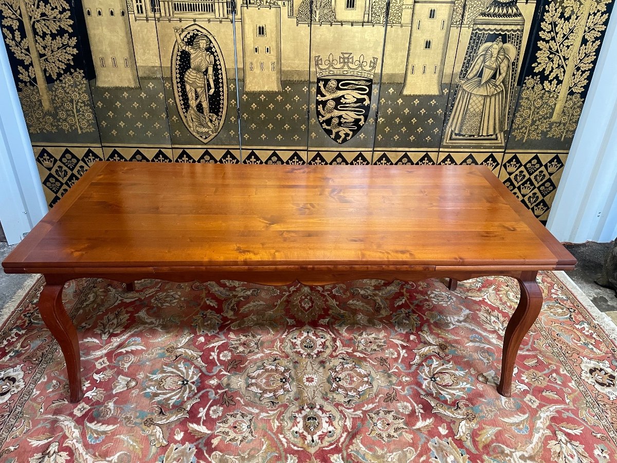 Table à Manger - de ferme de Style Louis XV En Merisier -photo-2