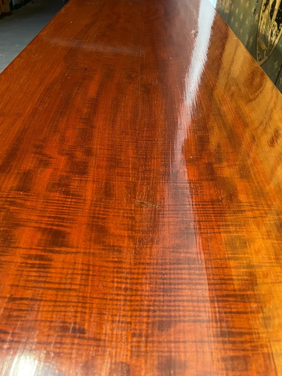 Console - Loose Mahogany Louis XVI Style - Napoleon III-photo-1