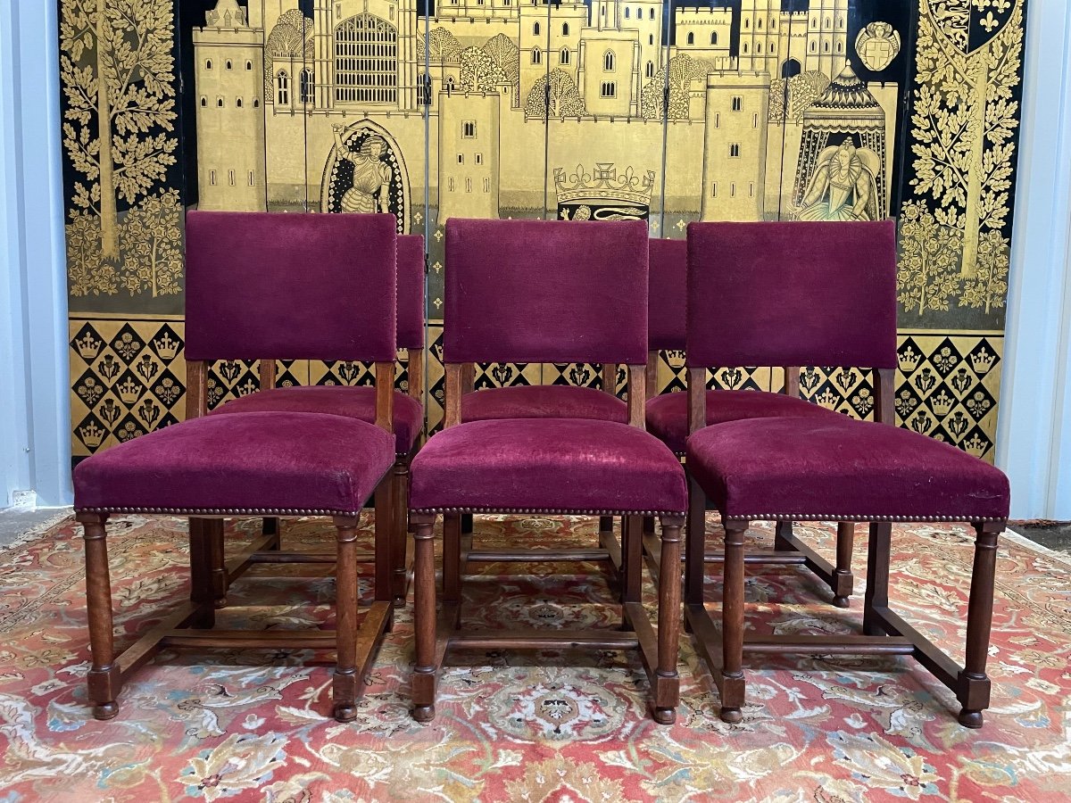 Set Of 6 Renaissance Style Chairs - Haute époque 