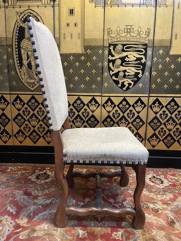 Set Of 6 Louis XIII Sheep Bone Chairs-photo-3