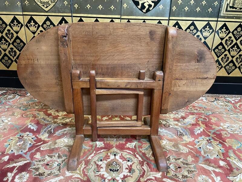 Oak Winegrower Target Coffee Table -photo-2