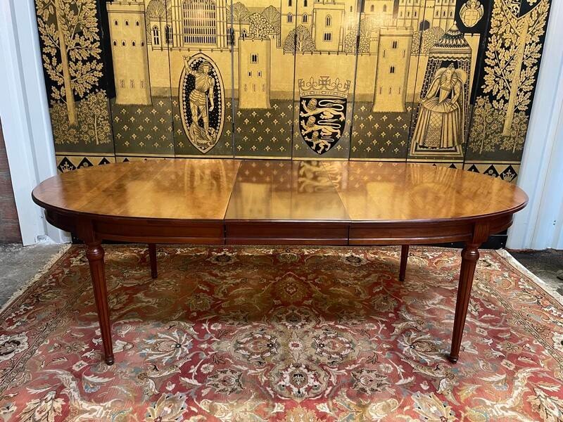Table De Salle à Manger Ovale Style Louis XVI-photo-1