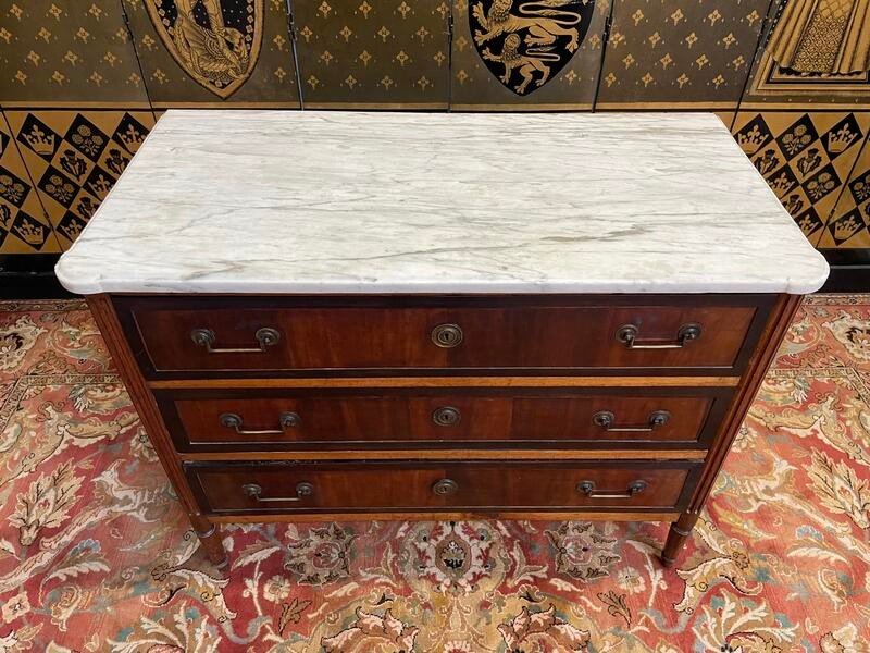 Commode époque Louis XVI En Acajou -photo-2