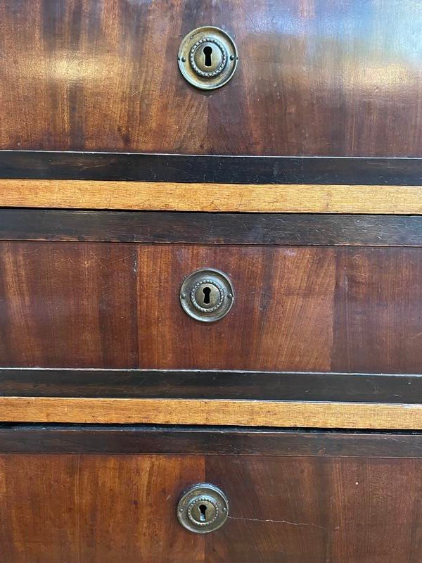 Commode époque Louis XVI En Acajou -photo-3