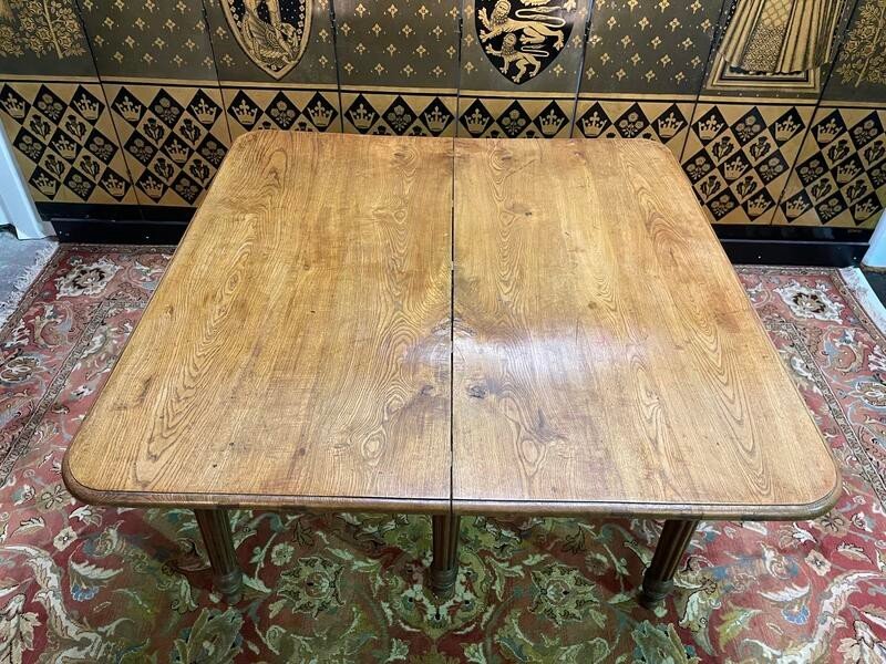 Louis Philippe Solid Oak Farmhouse Dining Table -photo-2
