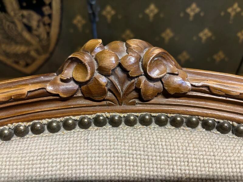 Pair Of Louis XV Tapestry Armchairs-photo-3