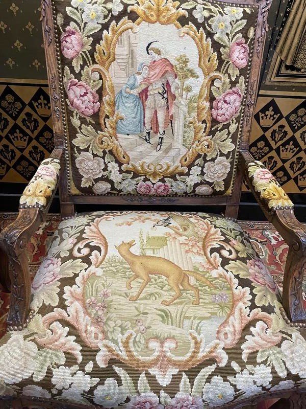 Pair Of Regency Armchairs With Points -photo-1